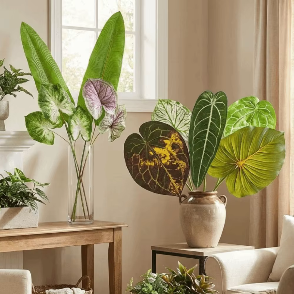 Feuilles de Calla artificielles en plastique
