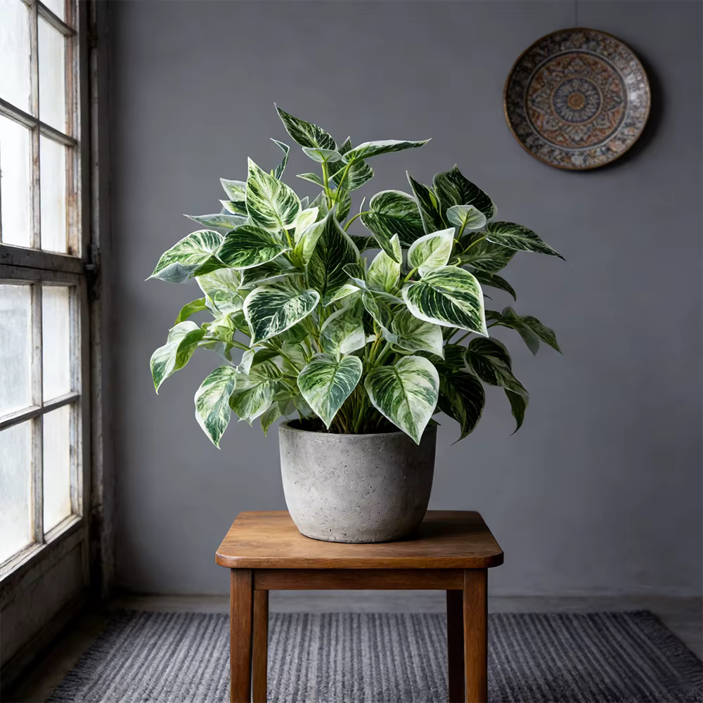 Bouquet de plantes artificielles Scindapsus de 38 cm
