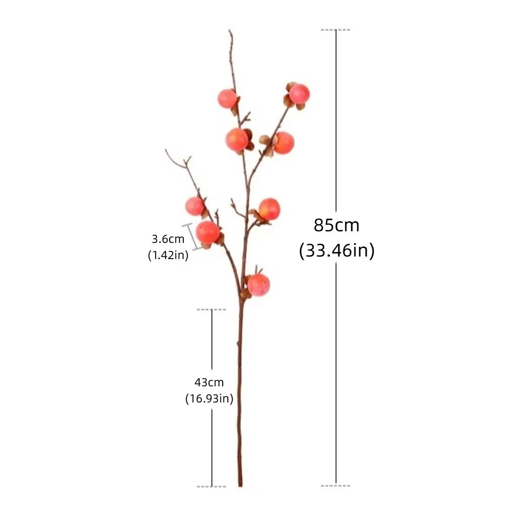 8 Branches artificielles de kaki