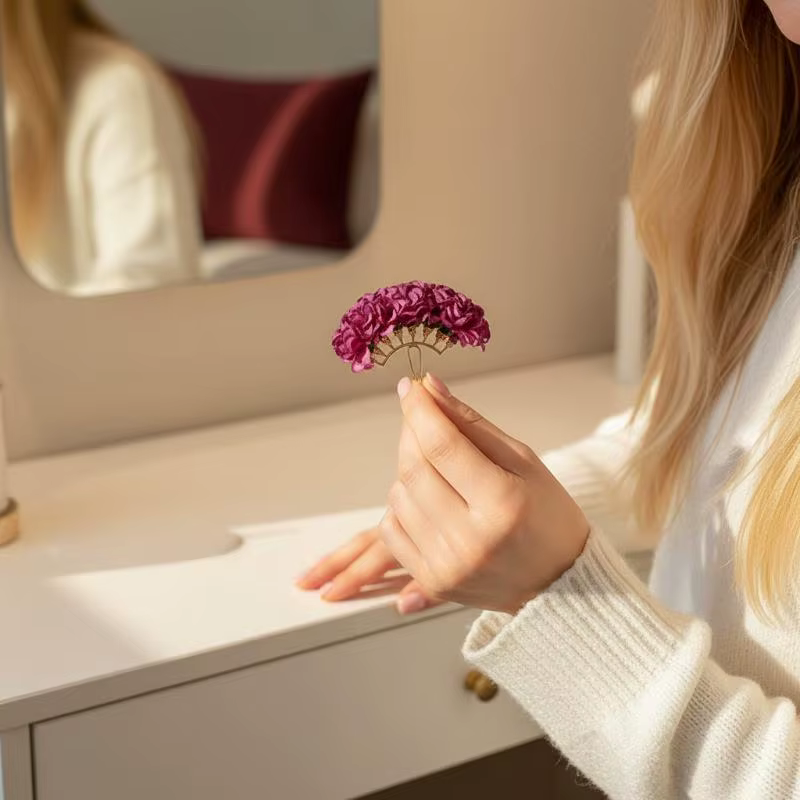 Épingle à cheveux délicate en forme de muguet
