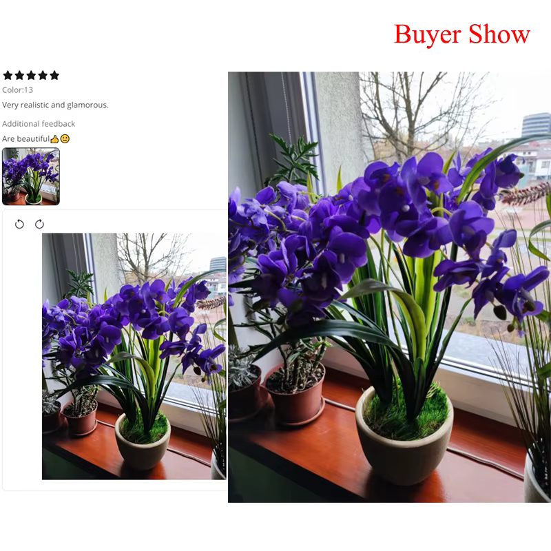 Plante à tête de fleur artificielle
