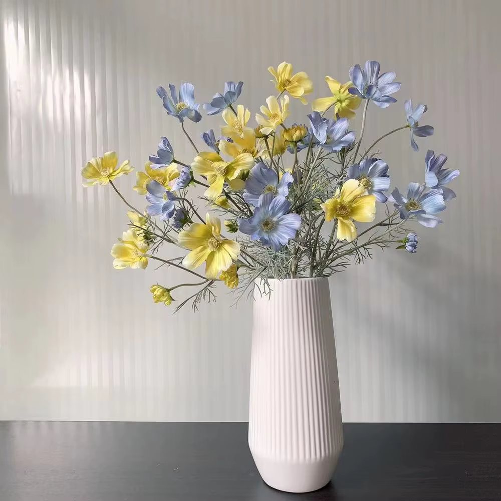 Gros marguerite soie fleur artificielle camomiles 60 cm fausse