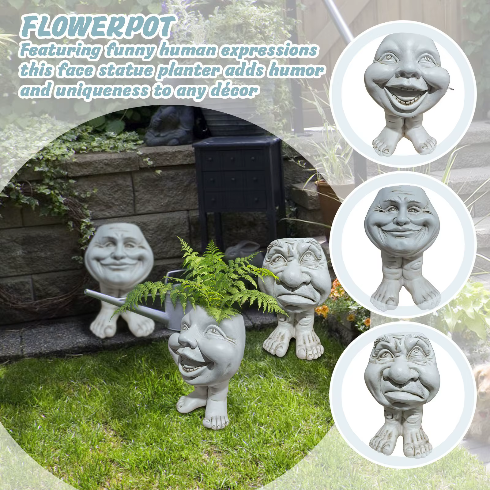 Ornement drôle de pot de fleur Muggle