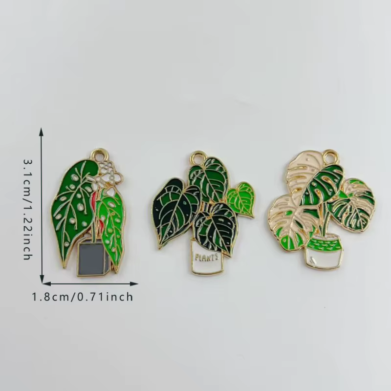 10 pièces de feuilles de bananier succulentes vertes en pot