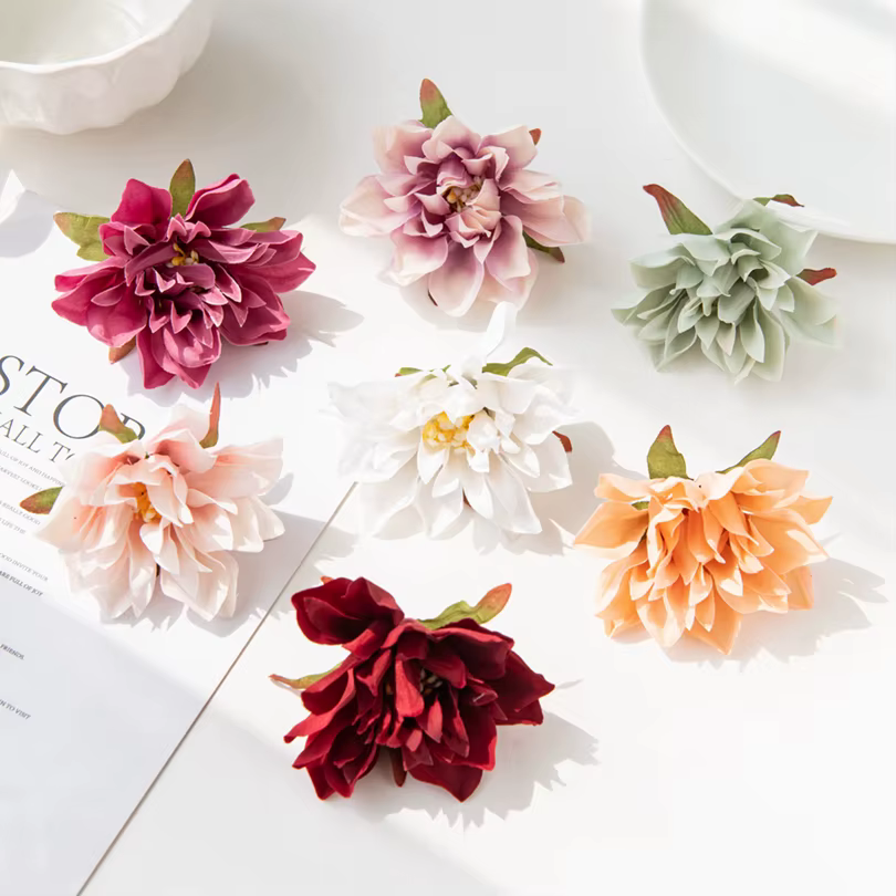 10/20 pièces 7CM fleurs artificielles soie étamine Gerbera maison mariage décor extérieur jardin Scrapbook Roses arc Festival artisanat couronne