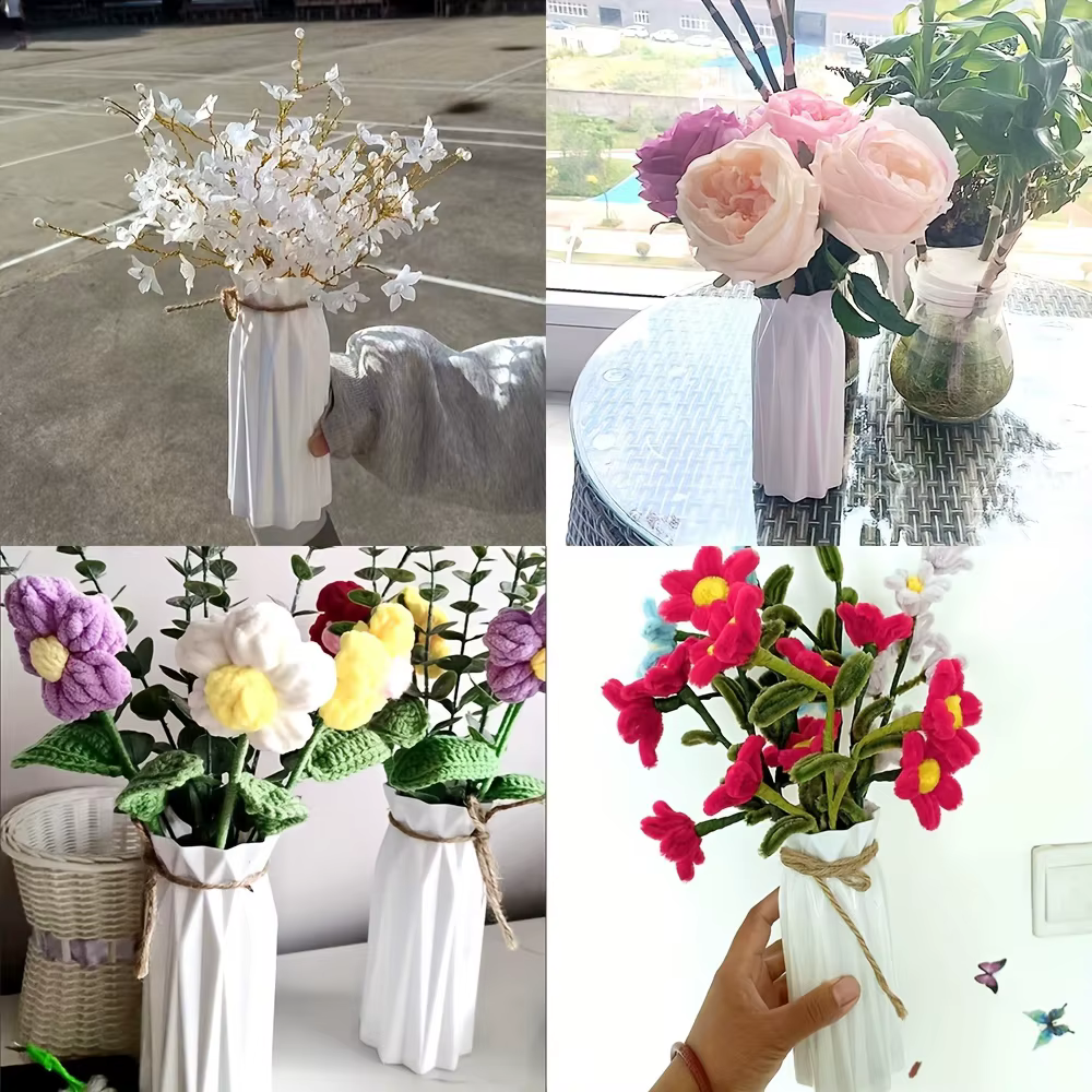 Vase en plastique imitation fleur