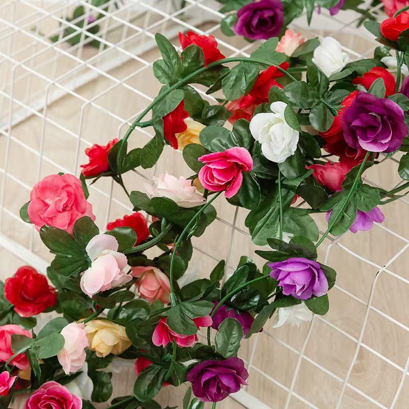 2.5M fleurs artificielles pivoine fleur vigne pour mariage maison chambre décoration de noël jardin arc bricolage fausse