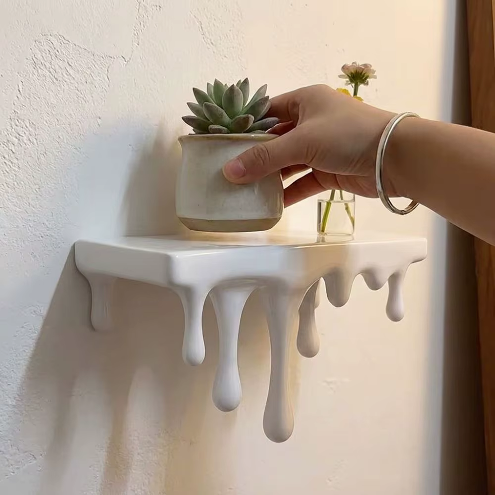 Étagère murale décorative 3D imprimée en plastique
