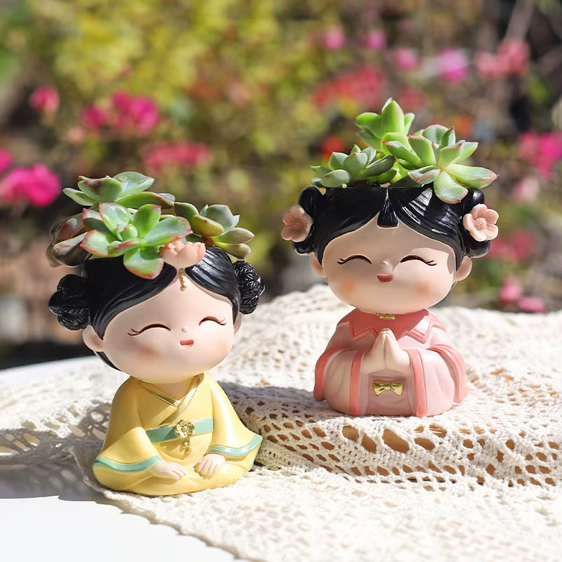 Hanfu-Pot de fleurs pour fille succulente