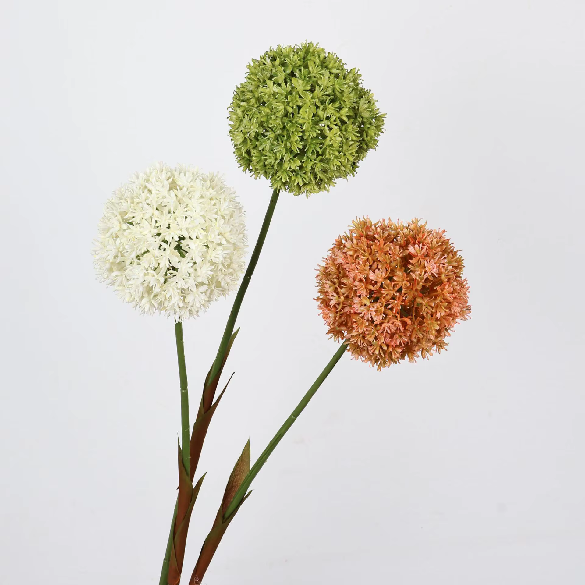 Arrangement Floral en Faux fleur d'alium artificielle de 27 pouces