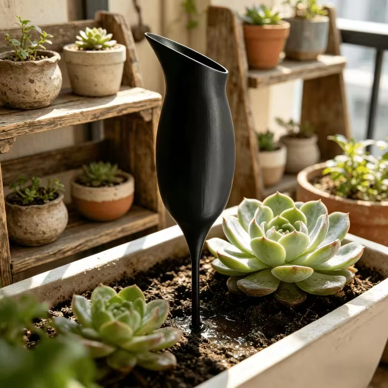 Dispositif d'arrosage automatique créatif pour plantes en pot