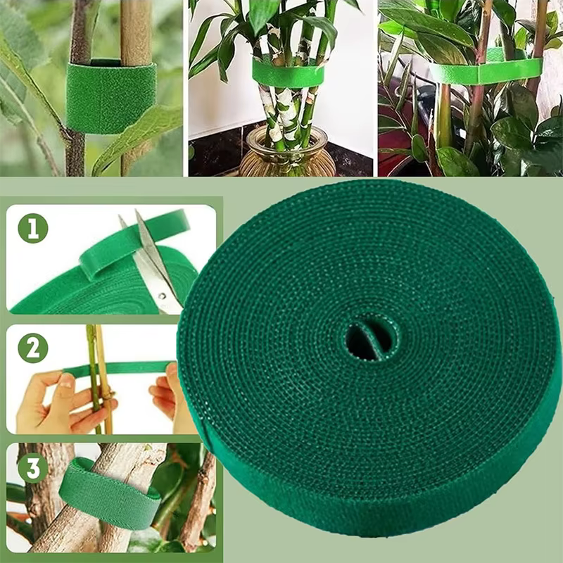 Attaches pour plantes en nylon réutilisables de 10 m
