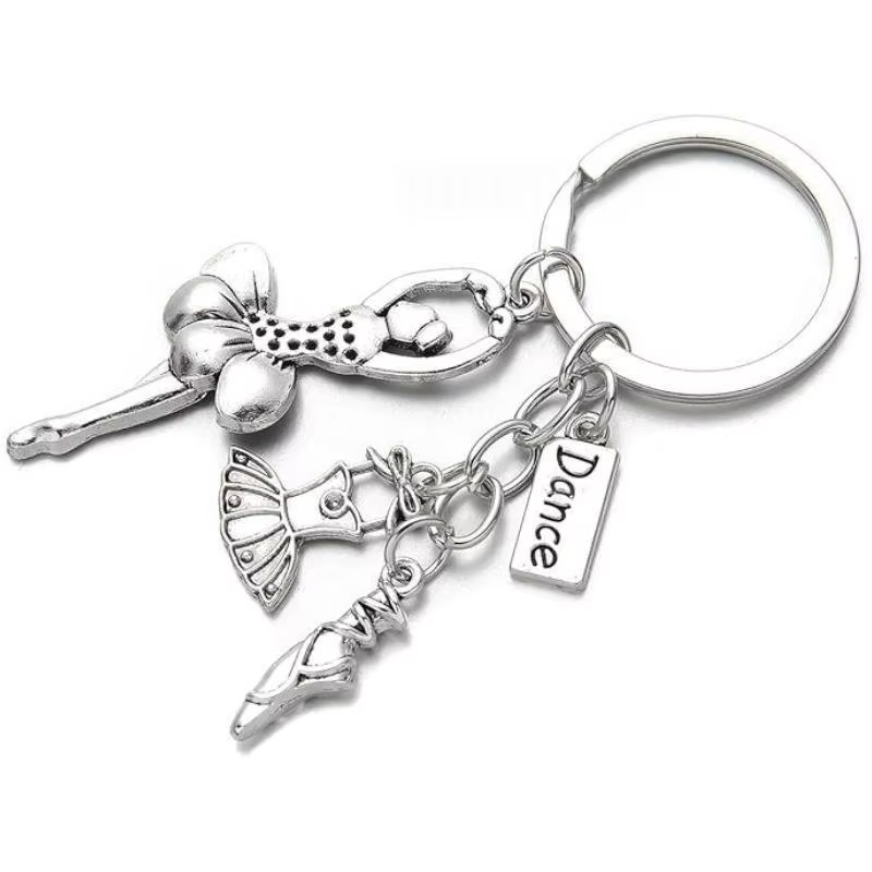 Porte-clés Danseuse de Ballet – Charme Mignon et Durable sur le Thème de la Danse, Anti-décoloration, pour Sac, Cadeau pour Étudiants en Danse