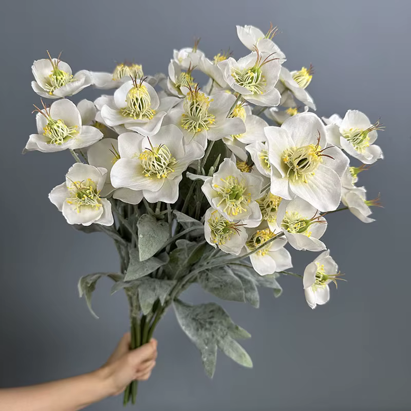 Plante verte artificielle en soie