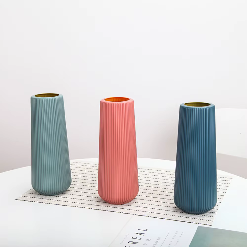 Vase à fleurs en plastique de style nordique