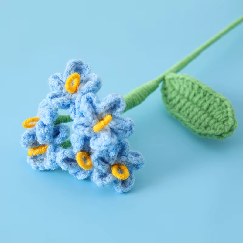 1pc Crochet fleurs tricotées