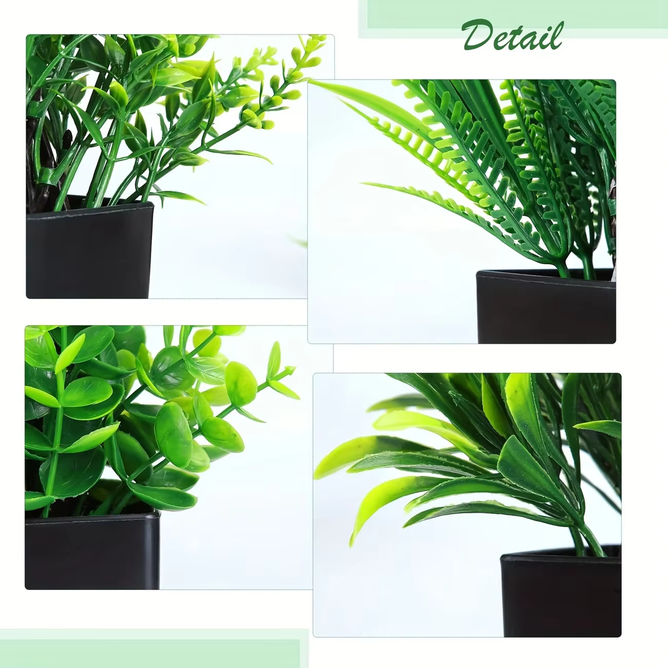 Pot noir de fausse plante