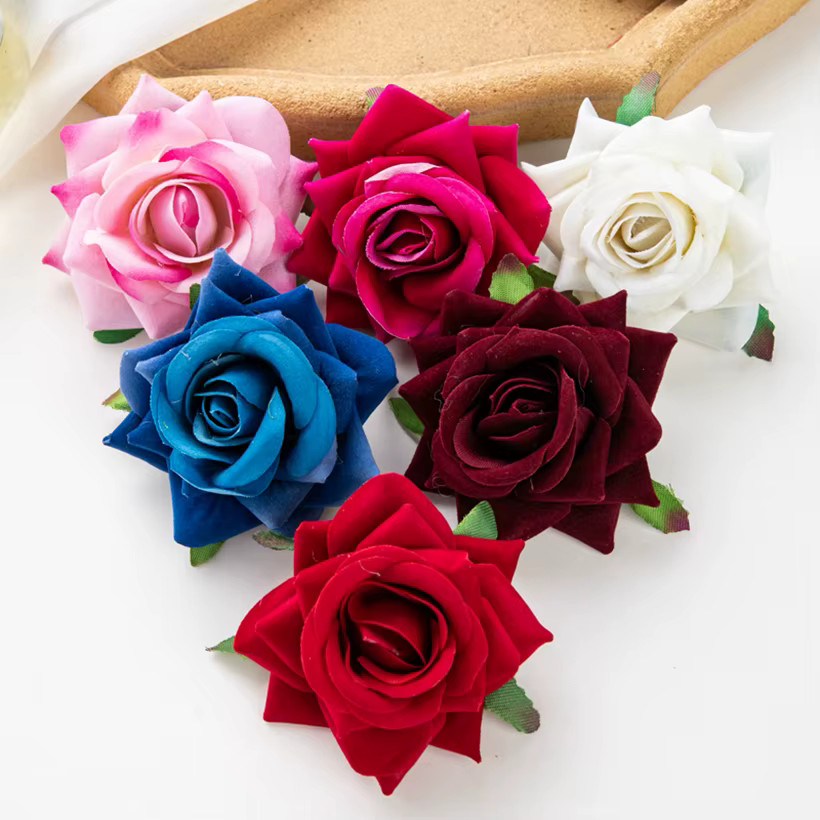 Roses rouges artisanales bon marché de 6Cm