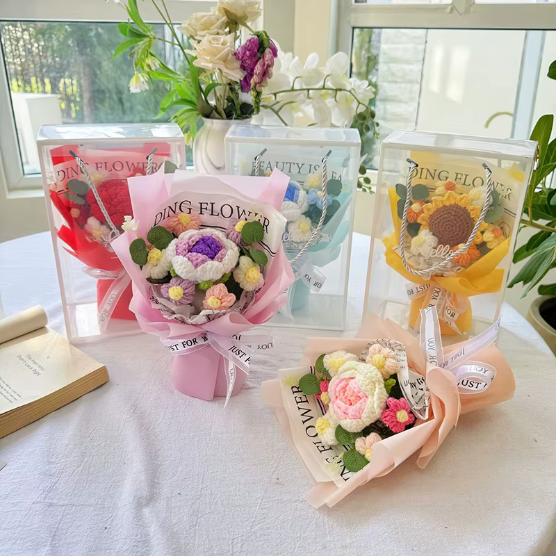 Bouquet de fleurs au crochet