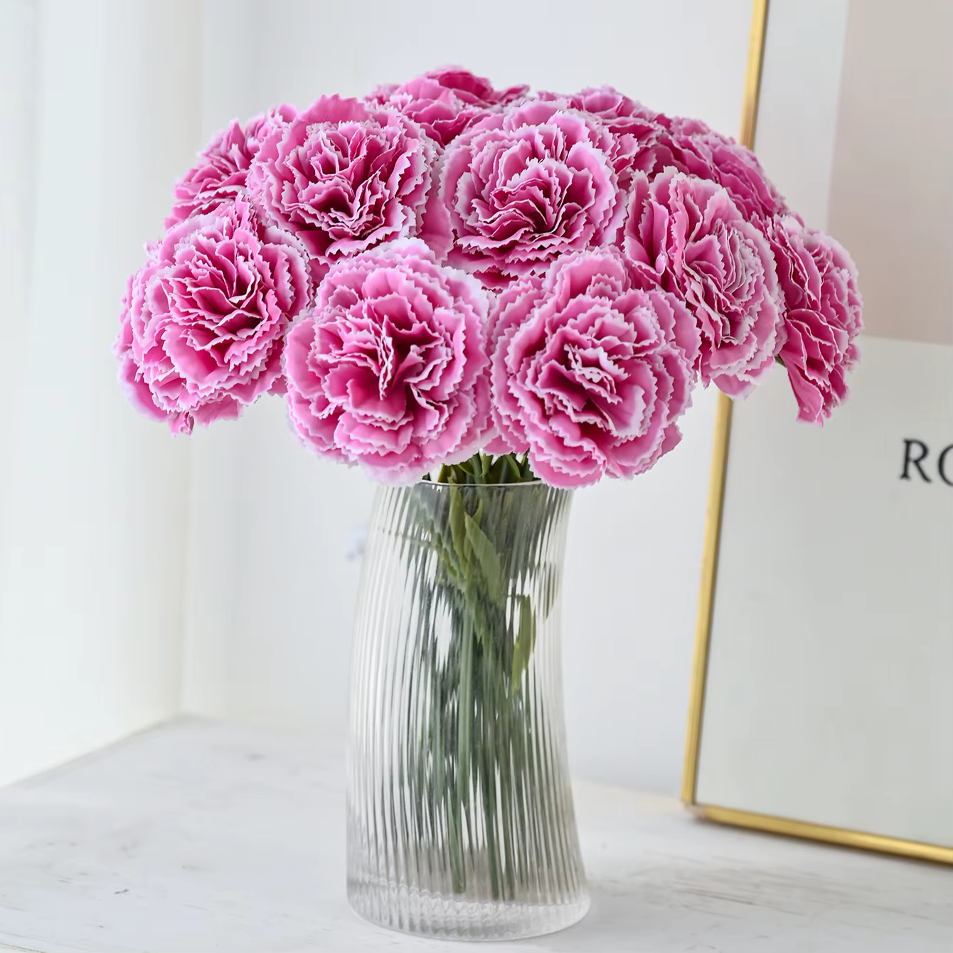 Lot de 5 fleurs artificielles en soie pas chères