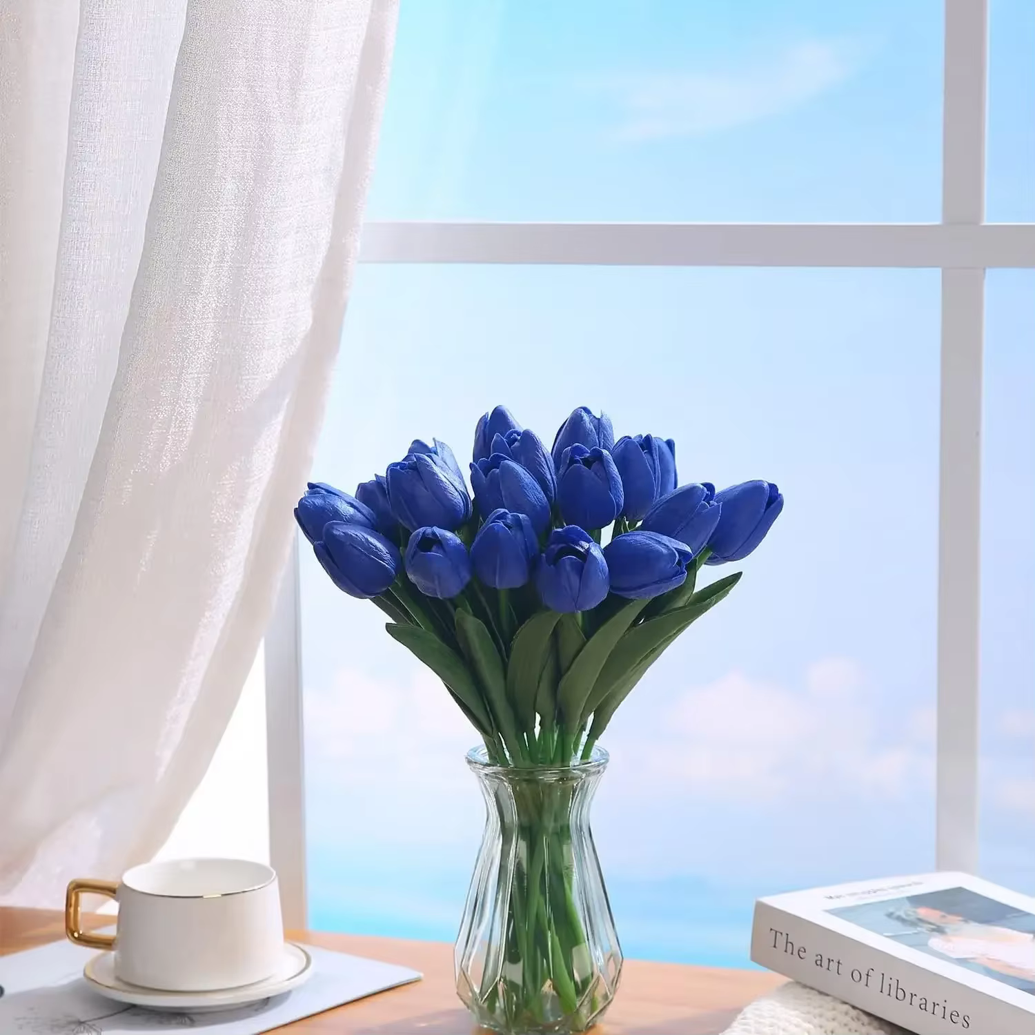 Tulipes artificielles au toucher réel