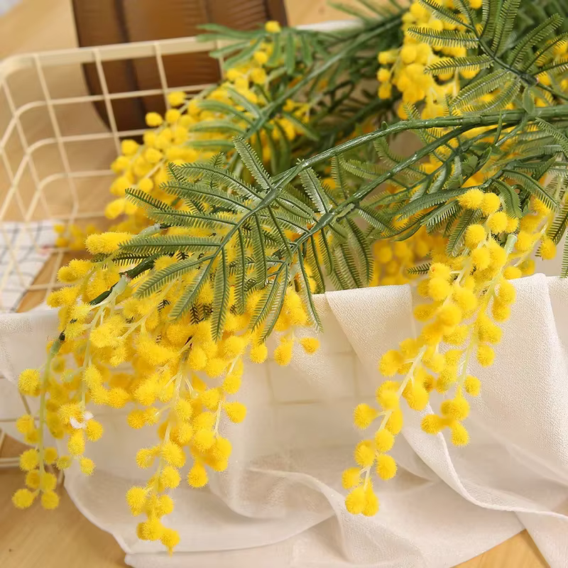 Fleur Artificielle en Plastique pour Ornements de Maison