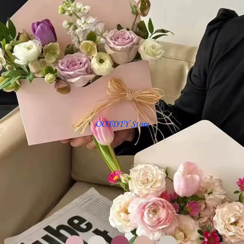367A paquet 5 boîtes d'emballage fleurs pour mariages événements spéciaux