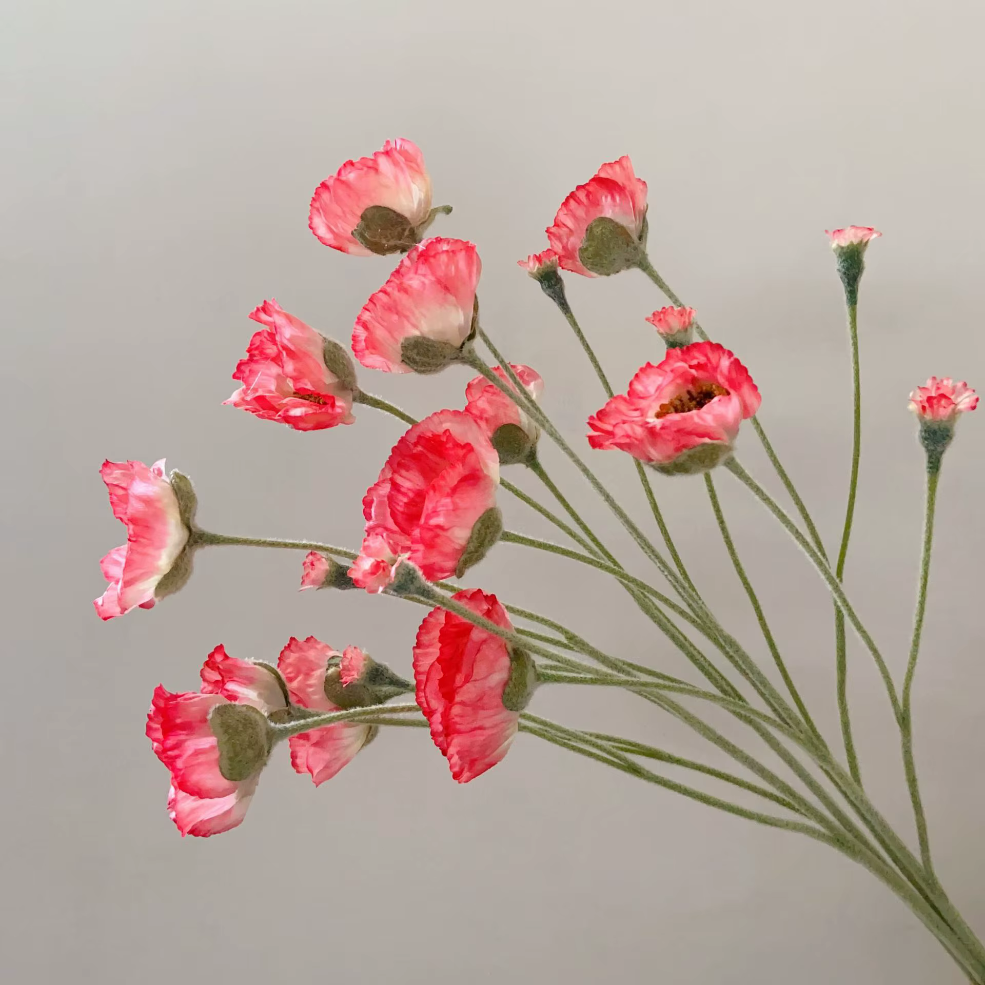 Fleurs artificielles de coquelicot