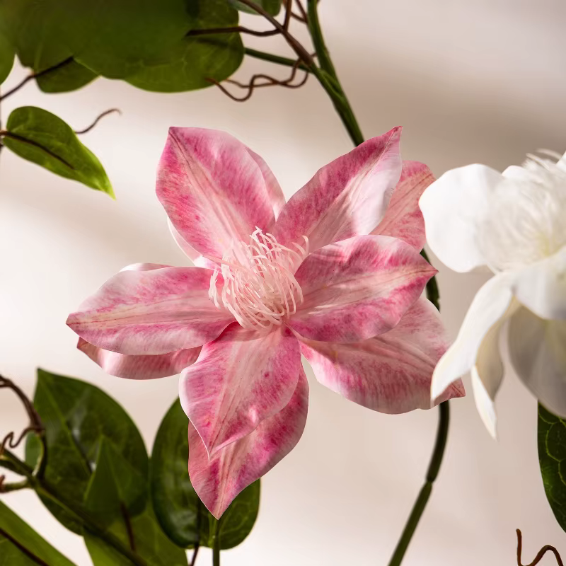 5 pièces de fleurs artificielles en plastique de 86 cm