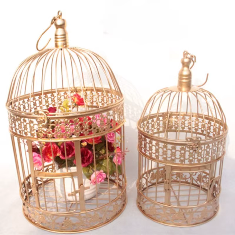 Cage à oiseaux en fer de style européen