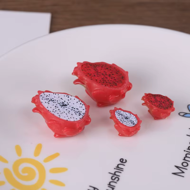 Lot de 3 miniatures de fruits du dragon artificiels