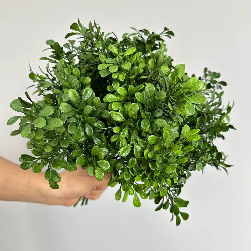 8 pièces de plantes artificielles de type herbe milanaise verte pour mariage