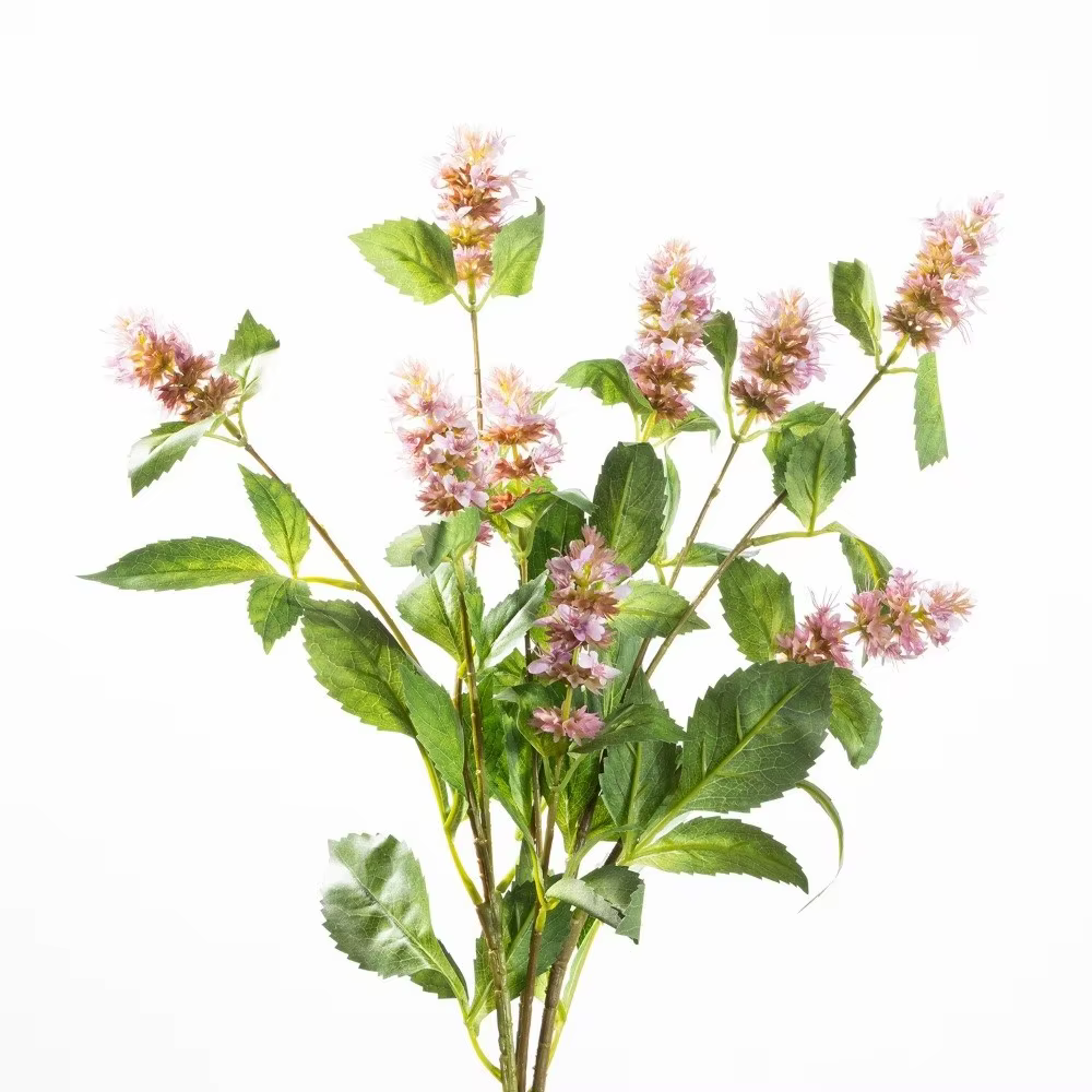 Fleur artificielle de Pogostemon à 3 têtes