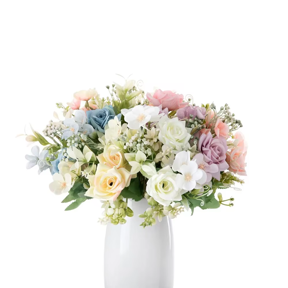Bouquet de roses artificielles
