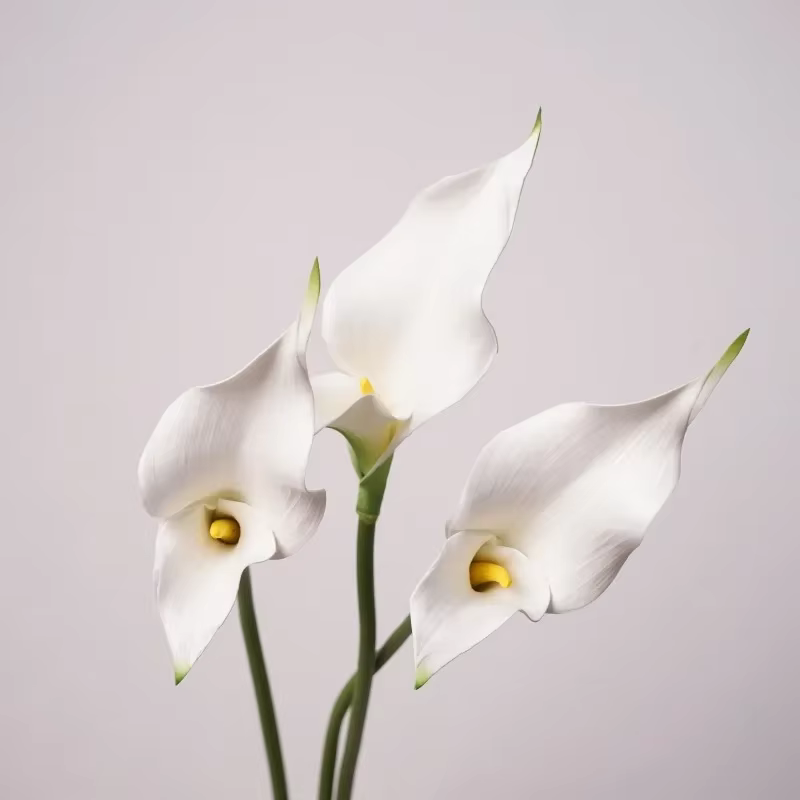 Fleurs artificielles de lys calla en PU