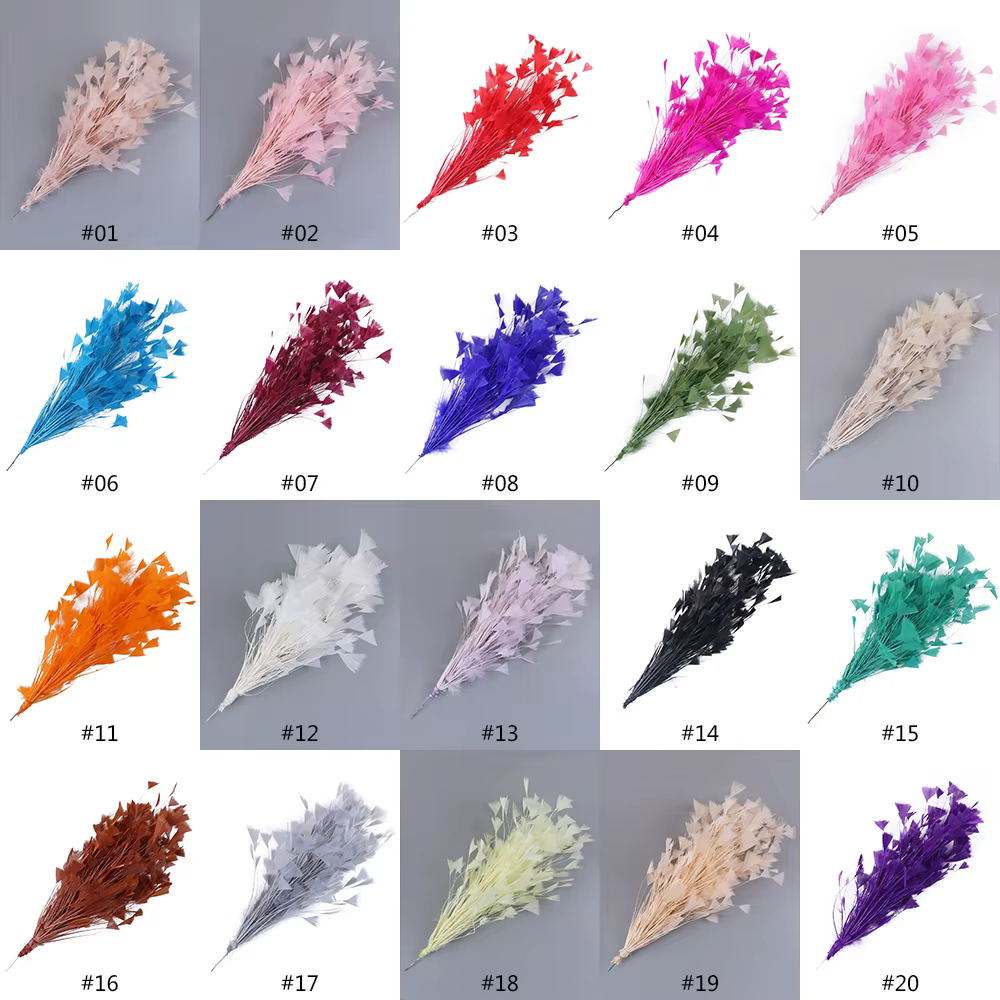 Fleurs de plumes de dinde de haute qualité 25-30CM pour la maison