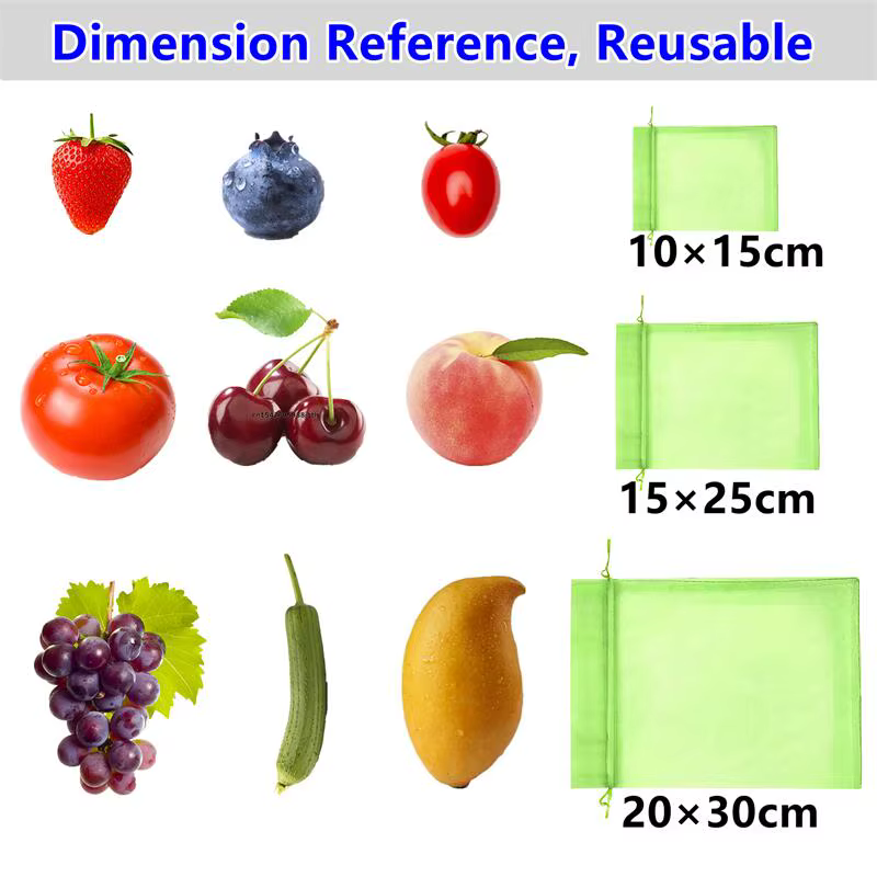 20/50/100 pièces sac de Protection de raisin sac de culture maille fruits antiparasitaires produits respirant gaze frais