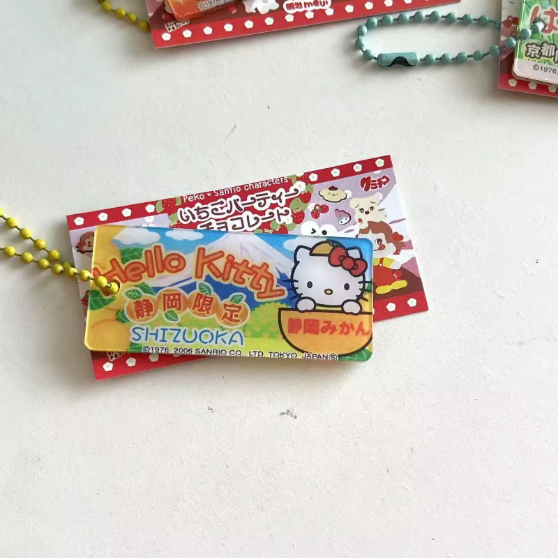 Porte-clés pendentif en acrylique Hello Kitty, motif dessin animé mignon, décoration tendance, produits populaires, cadeaux de festival, articles pour femmes, vente en gros