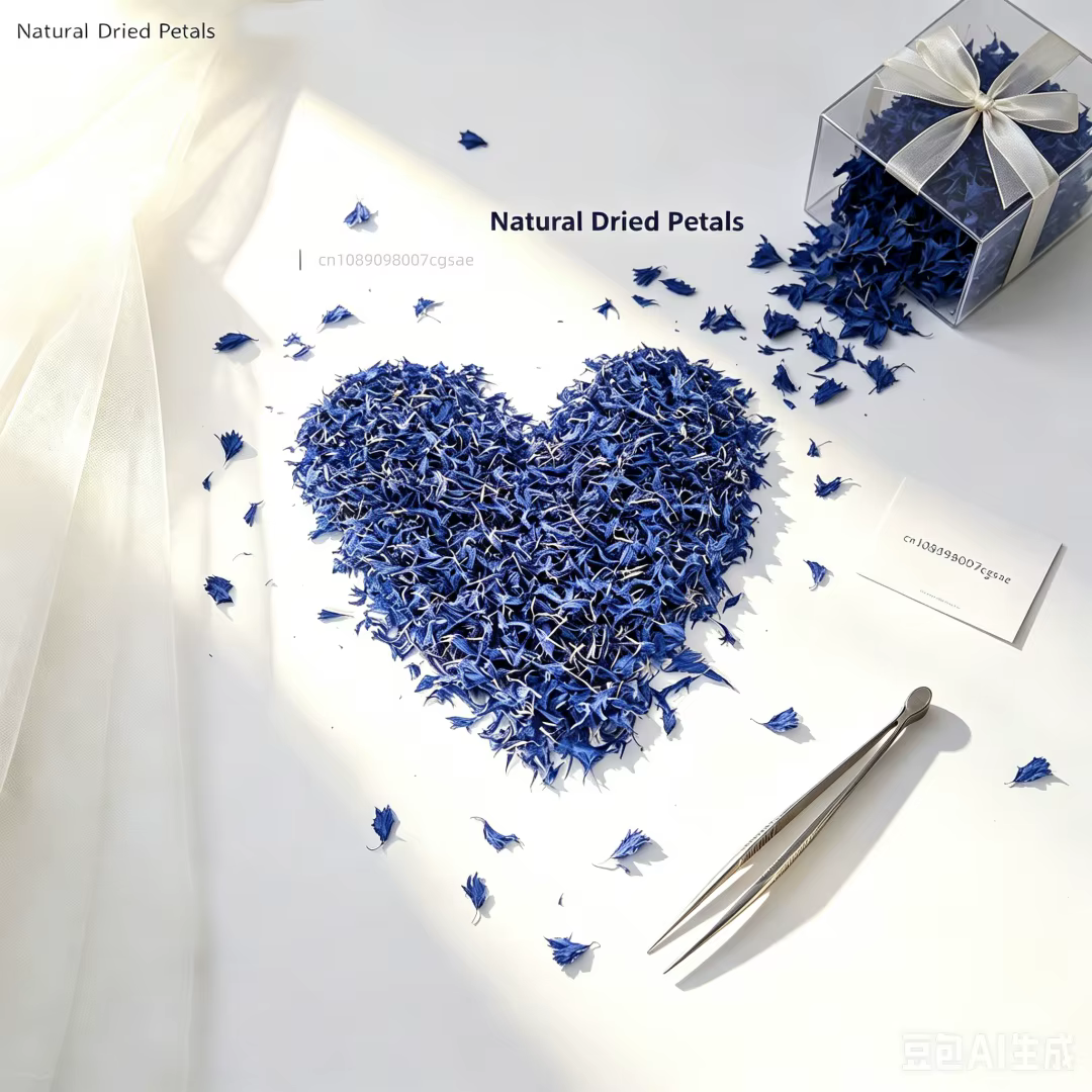 Pétales de bleuet naturel de haute qualité
