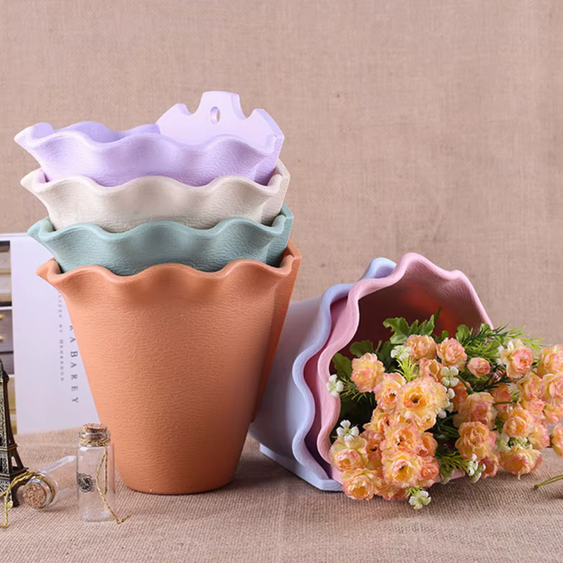Pot de fleurs mural en plastique suspendu
