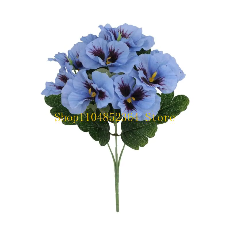 Arrangement faux violets à cinq branches 652F