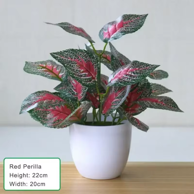 Plantes artificielles en pot