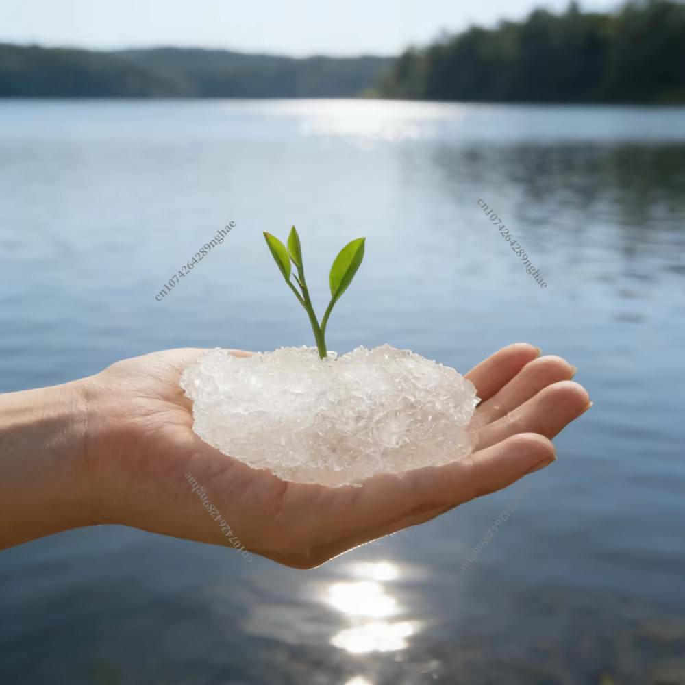 Gel hydrogel professionnel de qualité supérieure à 100 % de polyacrylate de potassium pour l'agriculture et la plantation de choux
