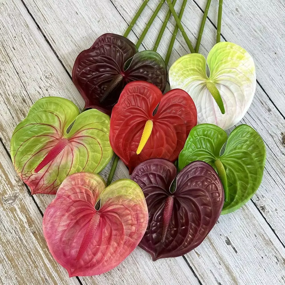 Petit Anthurium artificiel multicolore 60cm
