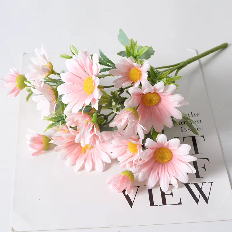 Fleur artificielle de soleil et de chrysanthème