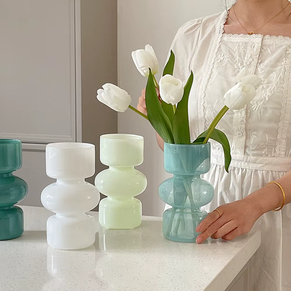 Vase décoratif en verre pour plantes d'ornement