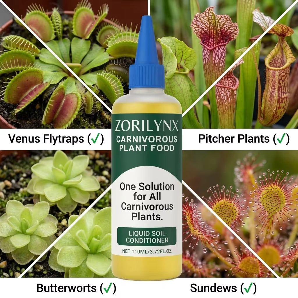 Engrais liquide et conditionneur de sol pour plantes carnivores 110 ml