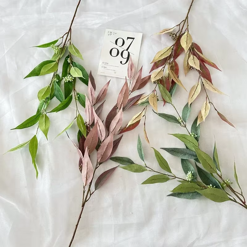Feuilles de plantes artificielles décoratives de jardin
