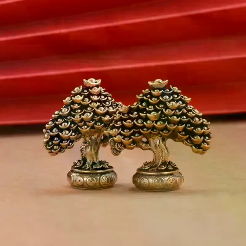 Ornements d'arbre de Fortune en laiton