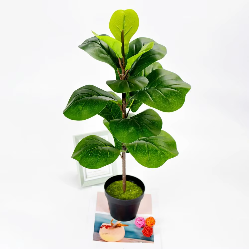 Grand arbre artificiel en plastique à toucher réel